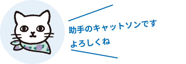 助手のキャットソンです よろしくね